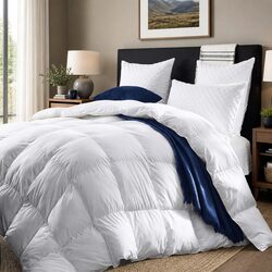 Superior Quality Goose Feather Down Quilt 500GSM Super King
