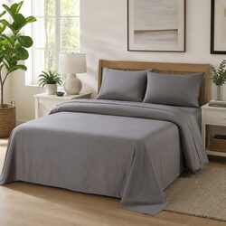Premium 4-Piece Double Bed Sheet Set 1200TC Satin Weave