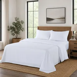1200TC Satin-Weave King Sheet Set with Deep Pockets