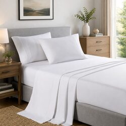 2000 Thread Count Bamboo Cooling Sheet Set Soft Bedding Single Queen King Size