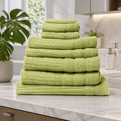 Premium 8 Piece Egyptian Cotton Towel Set in Spearmint