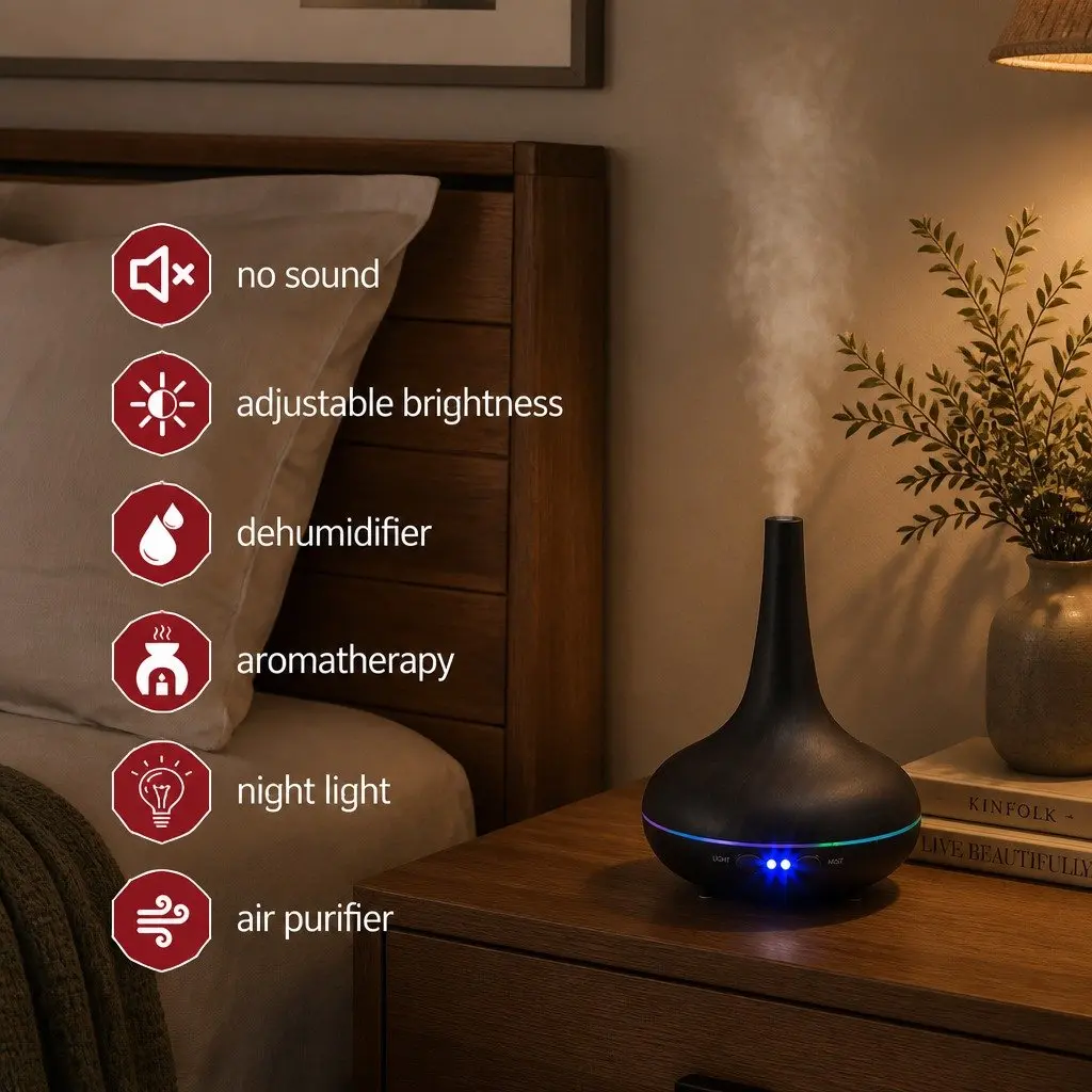Ultrasonic Aroma Diffuser Humidifier 200ml
