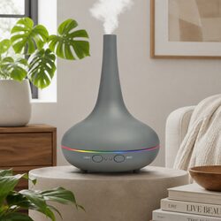 Ultrasonic Aroma Diffuser Humidifier Aromatherapy Essential Oil Mist Cool Grey