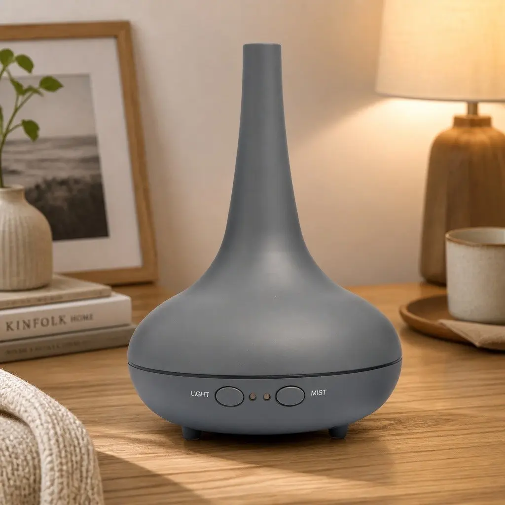 Ultrasonic Aroma Diffuser & Humidifier in Cool Grey