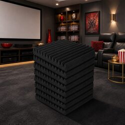 High-Quality Acoustic Foam Wedge Panels 40pcs 30x30x5cm