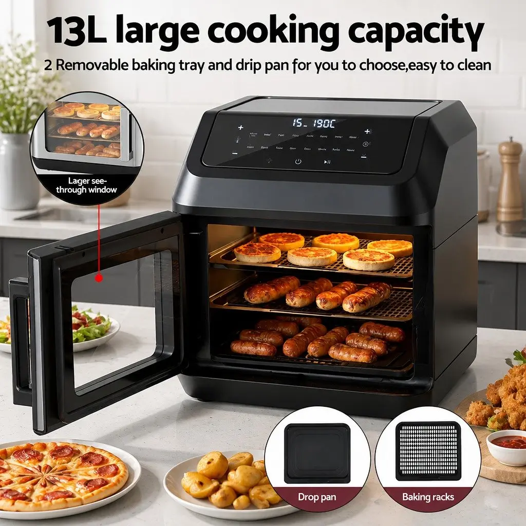 13L Touch Control Air Fryer Oven with 17 Programs