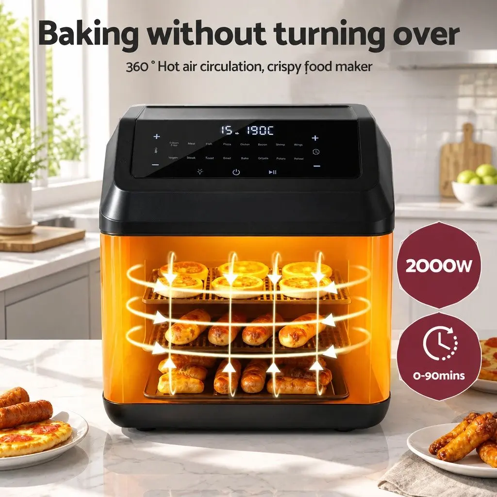 13L Touch Control Air Fryer Oven with 17 Programs
