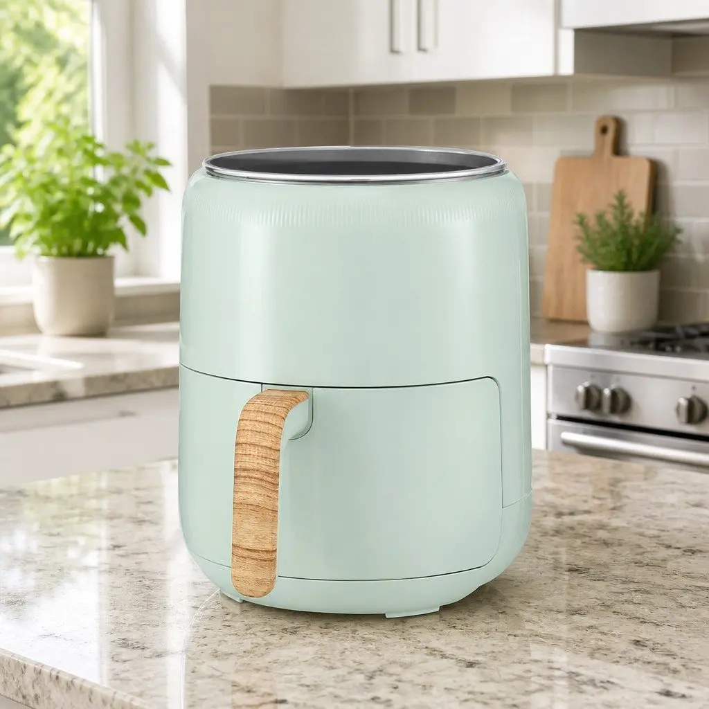 Air Fryer 5L Electric Touch Control Blue Kitchen Appliance