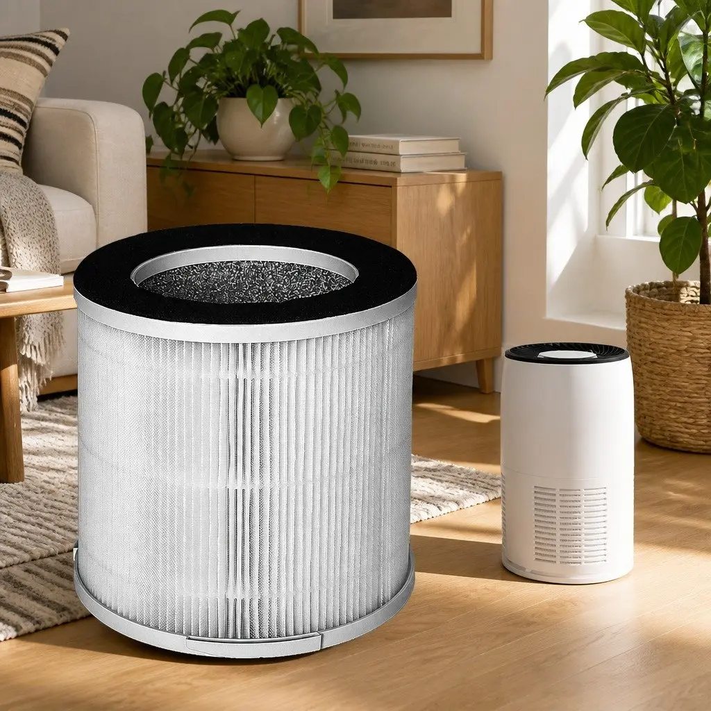 Replacement Filter 3-Layer HEPA Photocatalyst Air Purifier System 17cm Diameter 15cm Height