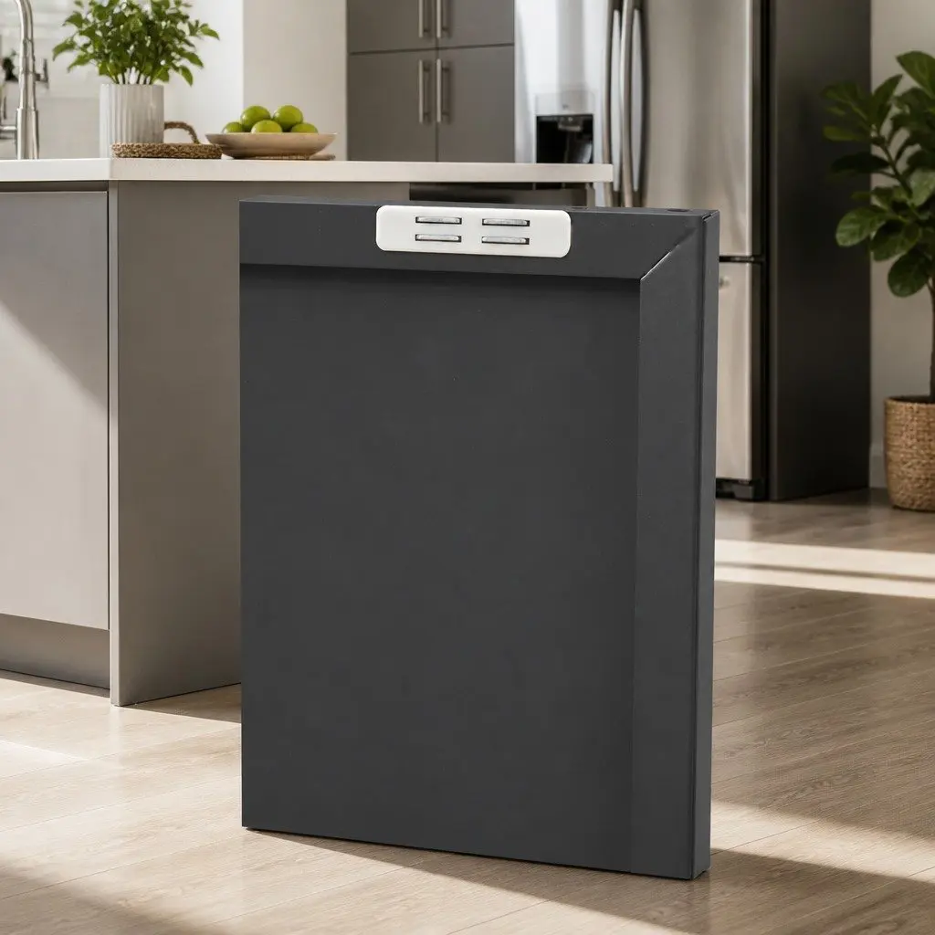 Buffet Sideboard Cold Rolled Steel 100cm Charcoal Black