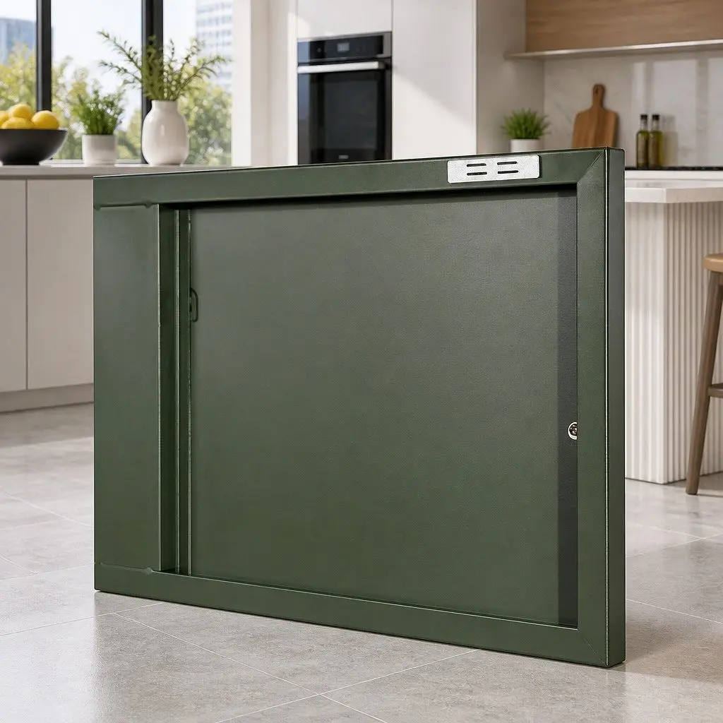 Green Metal Buffet Sideboard Cabinet for Dining