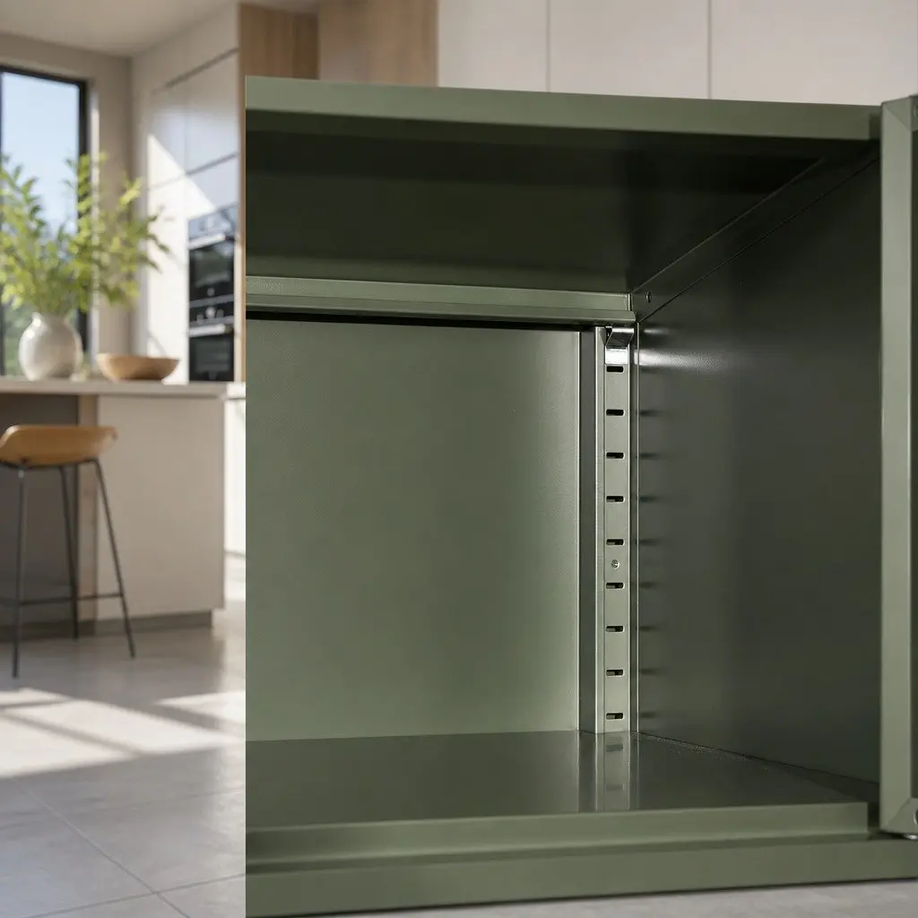 Green Metal Buffet Sideboard Cabinet for Dining