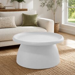 Stylish Round Coffee Table 71CM Pedestal Base