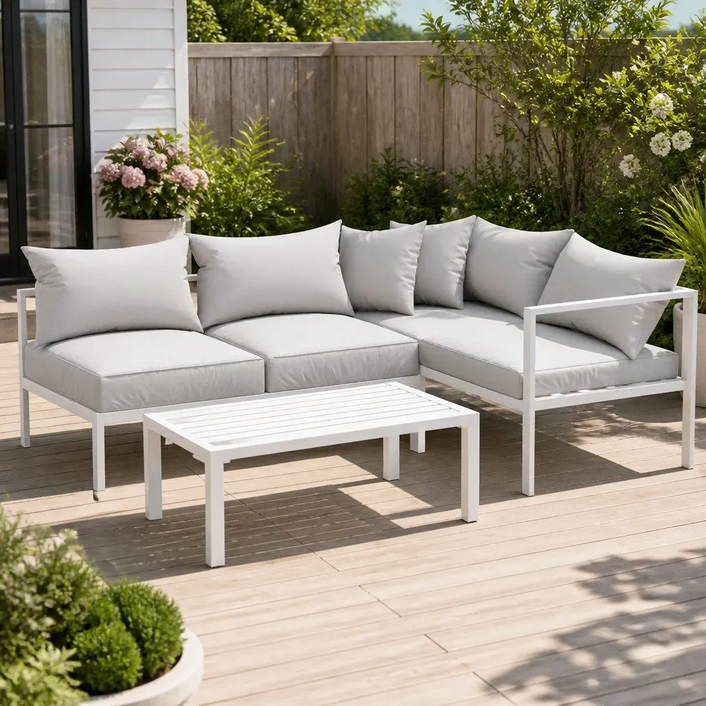 4 Seater Outdoor Lounge Set with Coffee Table
