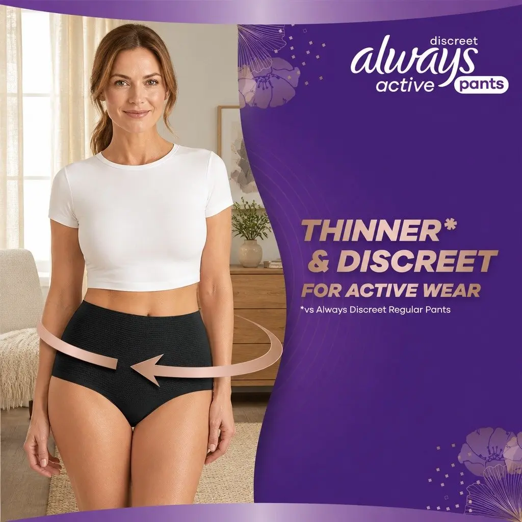 Large Discreet Incontinence Pants Soft Breathable Materials 95-125cm 5 in 1 Protection for Adults Active Lifestyle 8 Pack