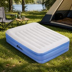 Durable Queen Air Mattress with Built-in Pump