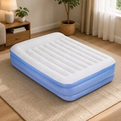 Durable Queen Air Mattress with Built-in Pump
