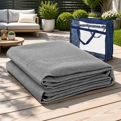 Annex Matting Floor Mats 3M x 2.5M Mesh Caravan Camping Grey Non-Slip Breathable