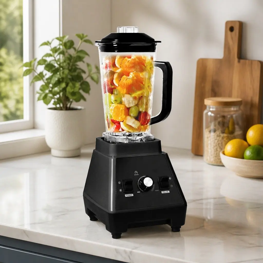 High-Power Commercial Blender 2L Black Kitchen Mixer Smoothie Juice Maker