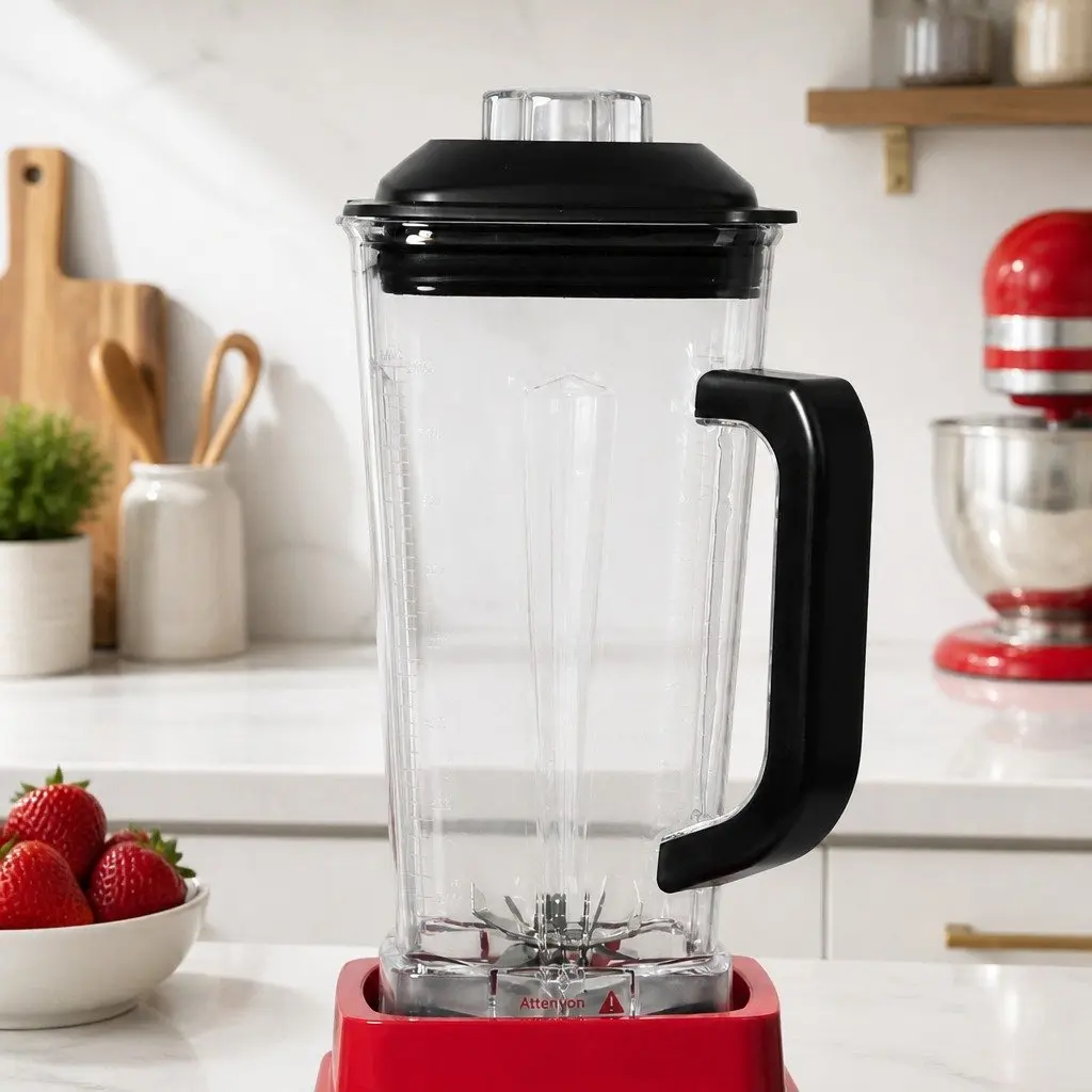 Commercial Blender 2L Polycarbonate Red 1600W Stainless Steel Blades