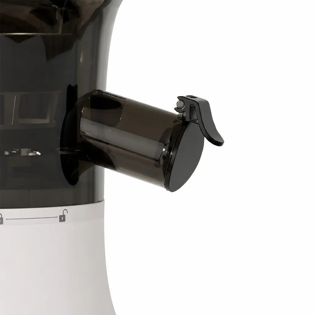 Cold Press Juicer Stainless Steel White 200W Whole Fruit Masticating Slow Juicer
