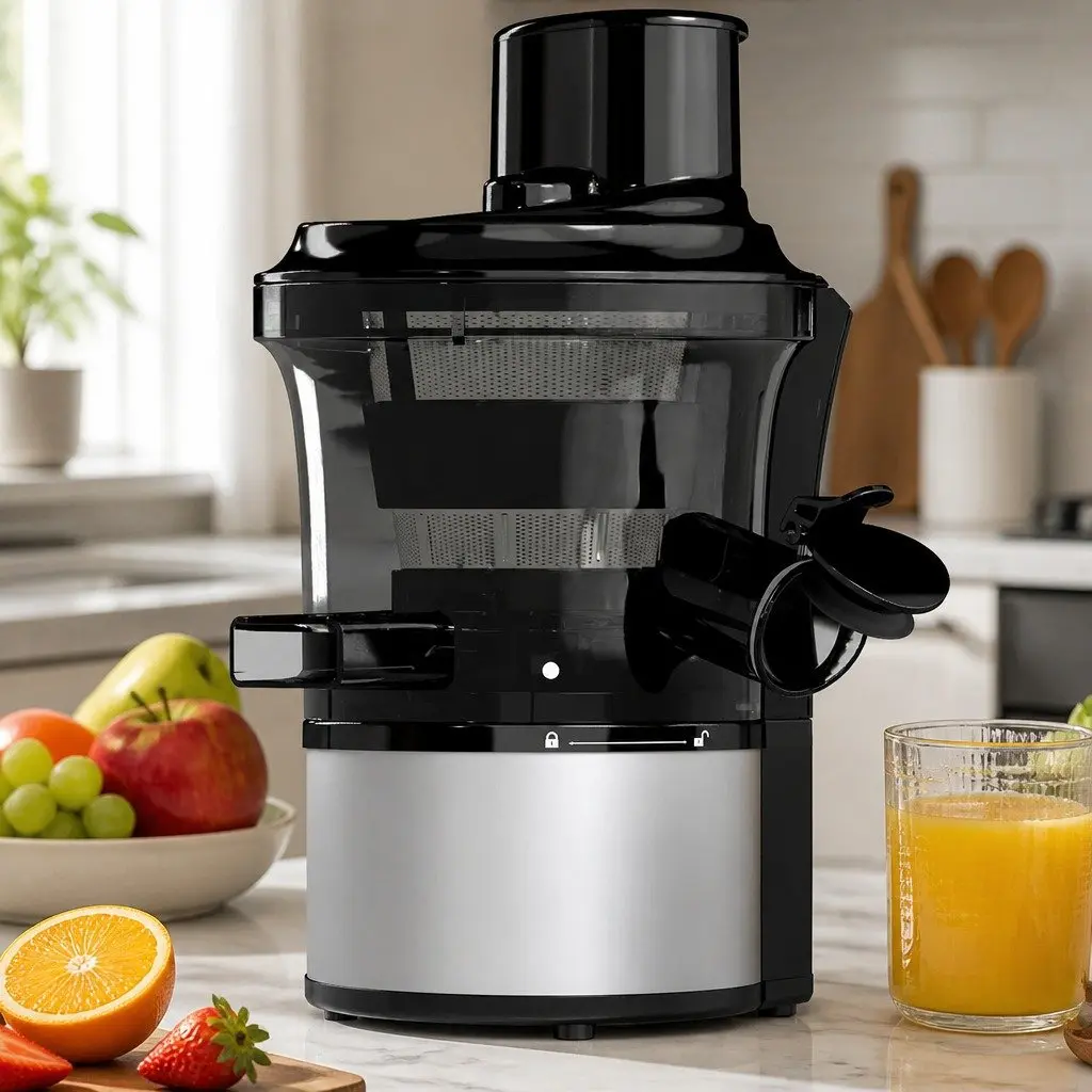 Slow Juicer Cold Press Juice Extractor Quiet DC Motor Reverse Anti-Clog Function