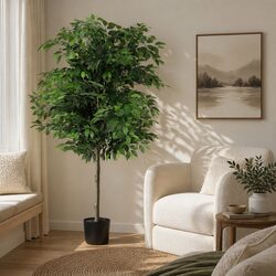 Durable 180cm Artificial Ficus Tree for Indoors Outdoors