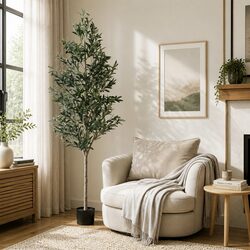 210cm Olive Tree - Durable Faux Plant for Indoors/Outdoors