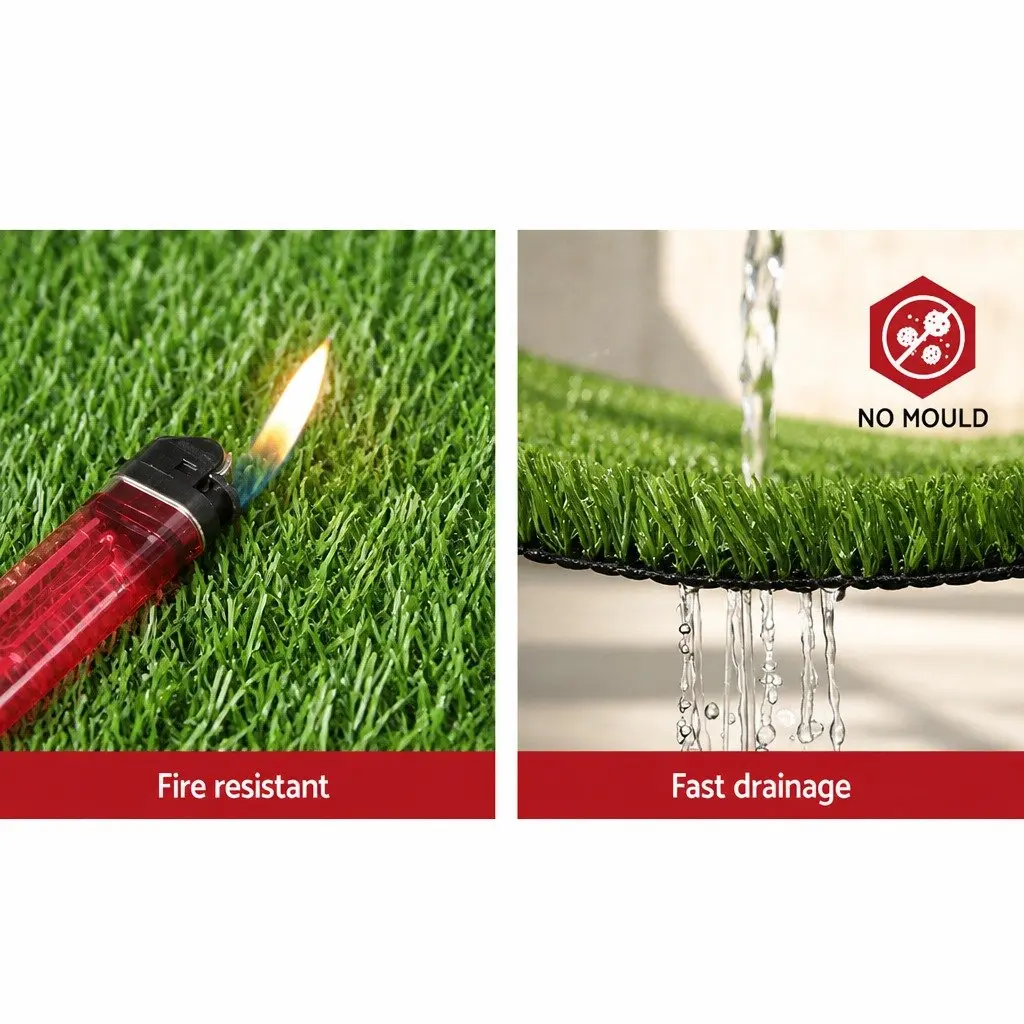 Olive Green Artificial Grass Synthetic Turf 2M x 5M