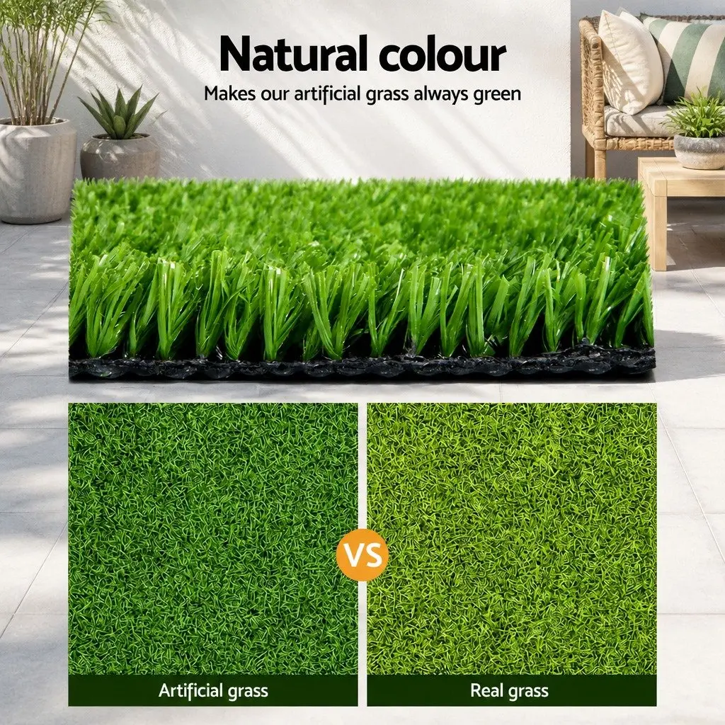Artificial Grass Synthetic Turf 1x20m Olive Green 17mm Pile