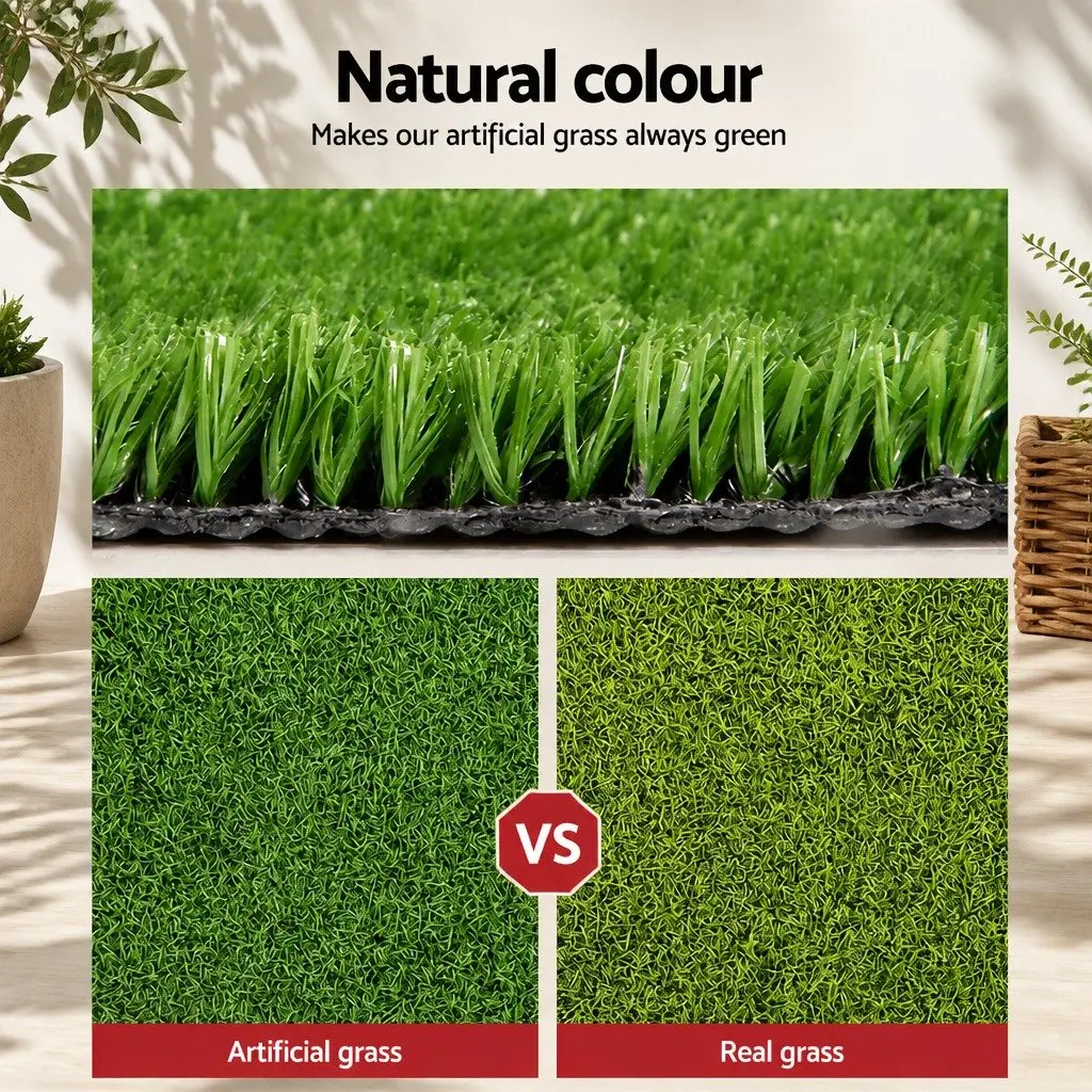 1m x 20m Olive Green Artificial Grass Turf Roll