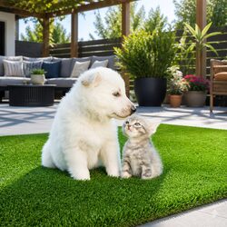 Premium Olive Green Artificial Grass 2m x 5m 17mm Pile