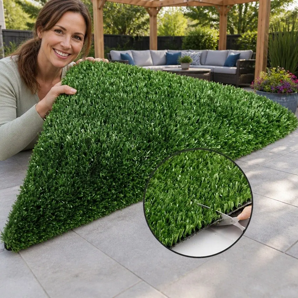 Olive Green Artificial Grass 2m x 5m 17mm Pile