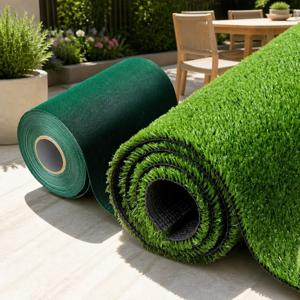 Artificial Grass Synthetic Turf 2x10m Olive Green 17mm Pile