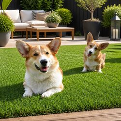 High-Quality Synthetic Grass Turf 20mm Pile 1m Wide