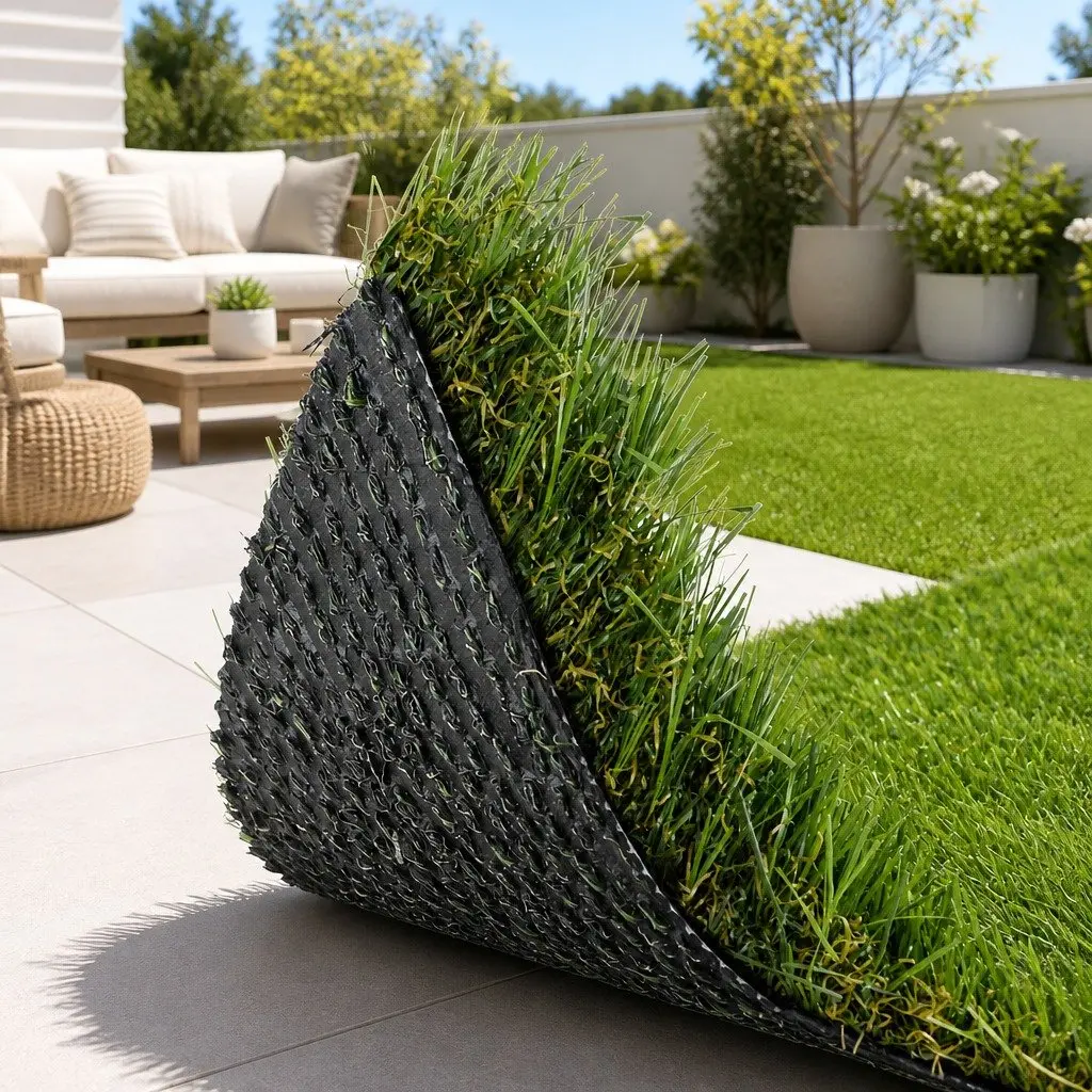 Artificial Grass Synthetic Turf Polyethylene 30mm Thick 1m x 20m Green Roll