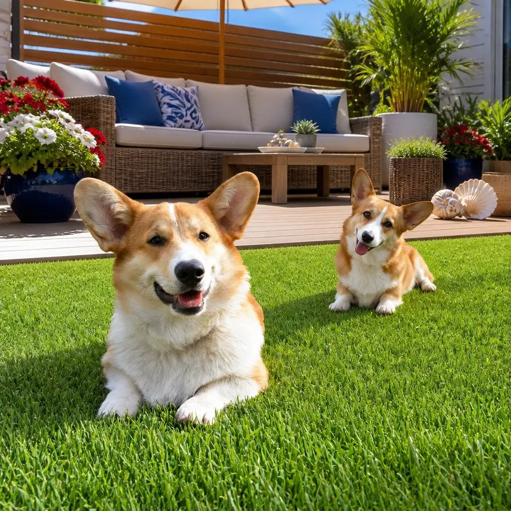 30mm Thick Artificial Lawn Turf 2m x 5m Durable Grass