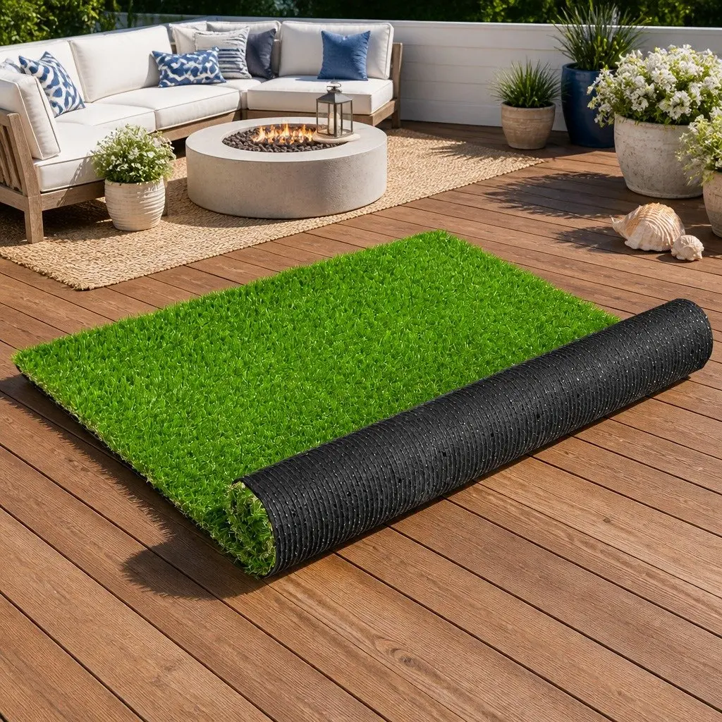 Artificial Grass Synthetic Turf Polyethylene 30mm Thick 2m x 5m Green