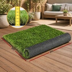 Artificial Grass Synthetic Turf 35mm 2m x 5m Four-Colour Fake Lawn Garden