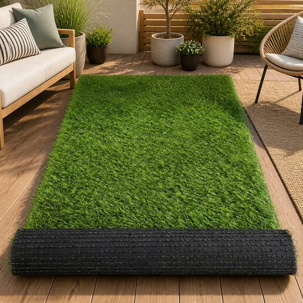 Artificial Grass Synthetic Turf 35mm 2m x 5m Four-Colour Green