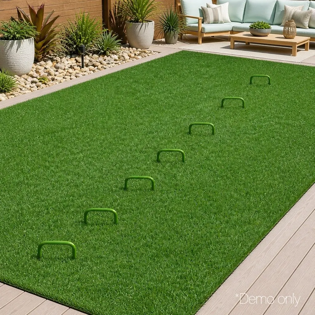 Synthetic Grass Pins 200pcs U-Shape Pegs Artificial Turf Lawn Garden Weed Mat