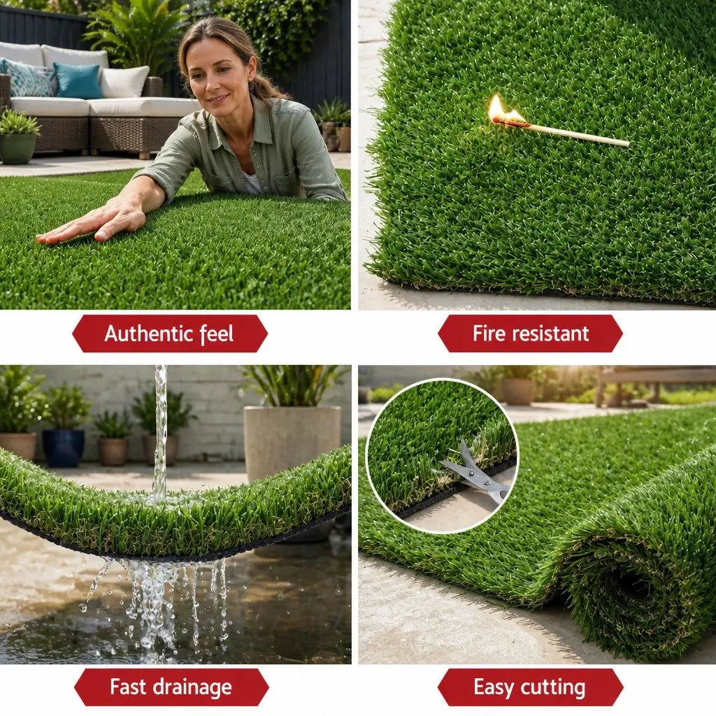 30mm Pile Height Artificial Grass Turf 2m x 5m