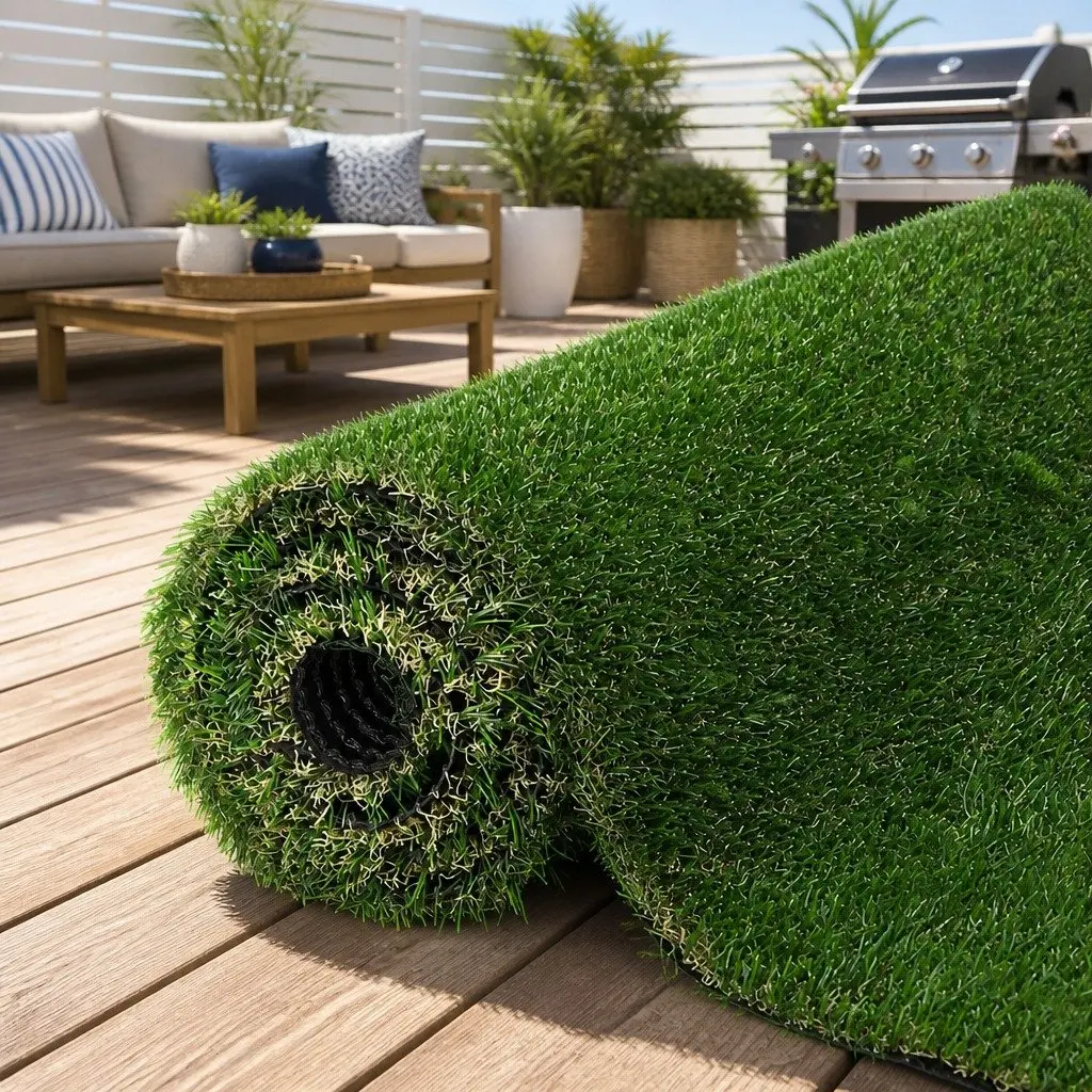 Artificial Grass Polyethylene 30mm 2m x 5m Green Synthetic Lawn Turf Garden Landscape Outdoor