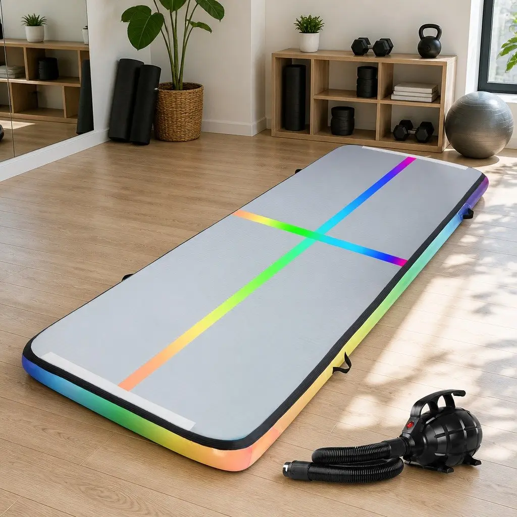 Air Track Mat 3M Inflatable Gymnastics Mat 1000-Denier Double-Wall Fabric Multiple Colours