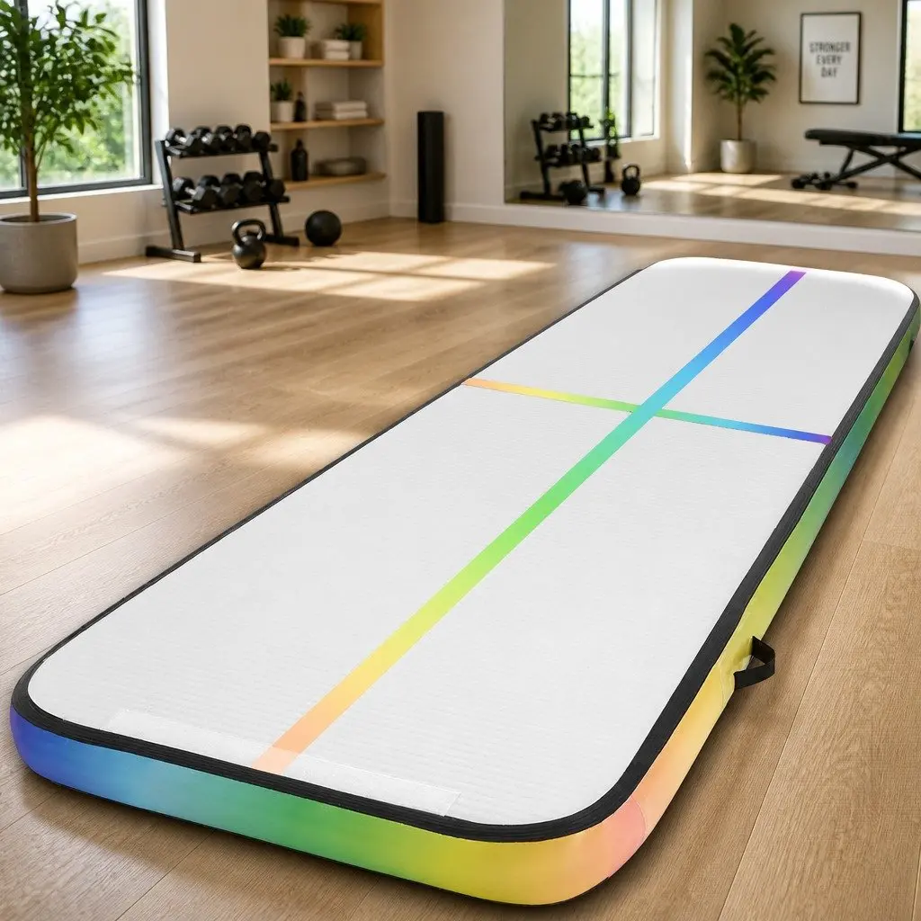 Air Track Mat Inflatable 3M Gymnastics Pad 1000-Denier Double-Wall Fabric Anti-Slip Wear-Resistant Surface