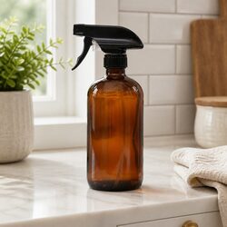 Premium Amber Glass Spray Bottles Set of 4 - 500ml