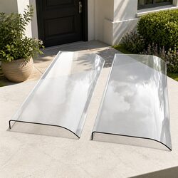 Durable Transparent Polycarbonate Window Door Awning 0.4mx2m