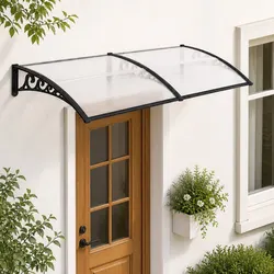 Stylish Window Door Awning 0.8M x 2M Transparent Canopy