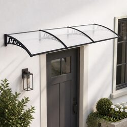Stylish 0.8m x 3m Window Door Awning with PC Panel