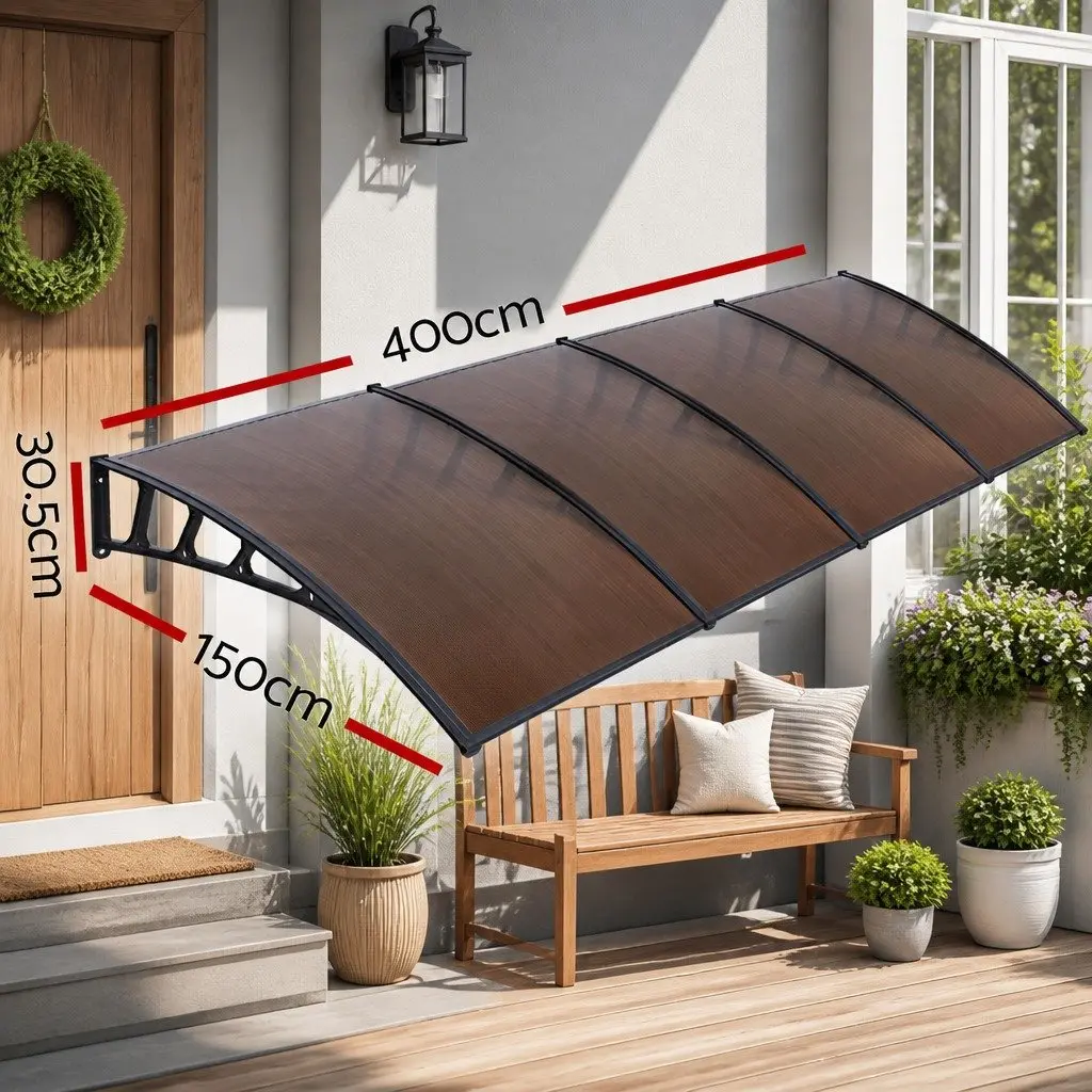 1.5m x 4m Window and Door Awning Canopy